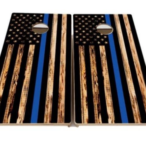 Custom Rec Cornhole Bags (1) Thin Blue Line Cornhole Boards